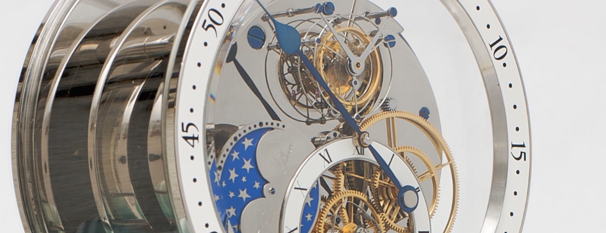 Tischuhr mit Tourbillon